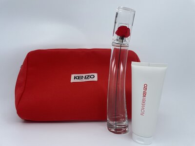 Kenzo Flower By Kenzo Gift Set Eau de Parfum 50ml + Body Lotion 75ml + Pouch