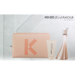 Kenzo Jeu D'amour gift set 100ml eau de parfum + 50ml body lotion +  toilettas